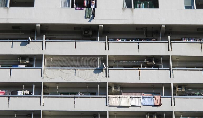 Kiralık dairelerin bulunduğu apartman