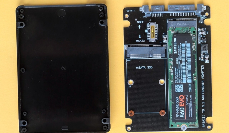 Dizüstü bilgisayara takılan SSD disk